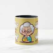 チキンマグのおばあさん マグカップ (中央)