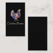 チキンママヘンフラワーズ農家カワイイチキン 名刺 (正面/裏面)