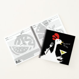 チキンマーティーニ個人クックブックレシピ手帳 ノートブック