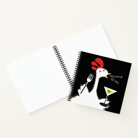 チキンマーティーニ個人クックブックレシピ手帳 ノートブック (内部)