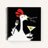 チキンマーティーニ個人クックブックレシピ手帳 ノートブック (正面)