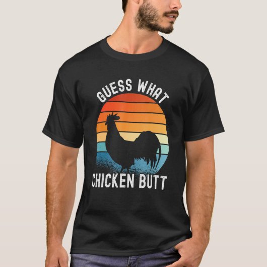 チキンミーム推測どのようなチキンお尻 Tシャツ (正面)