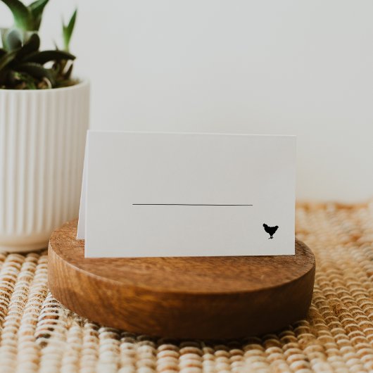 チキンミール結婚オプション プレイスカード