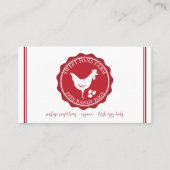 チキンモダンエッグファームQRコード 名刺 (正面)