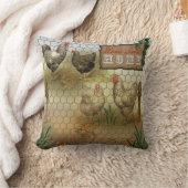 チキンヤードホームスイートホームヴィンテージ クッション (ブランケット)