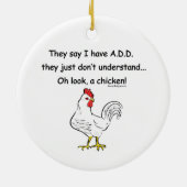 チキンユーモアの追加 セラミックオーナメント (裏面)