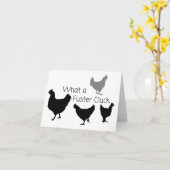 チキンユーモア：何the Fuster Clack??ブランク カード (黄色い花)