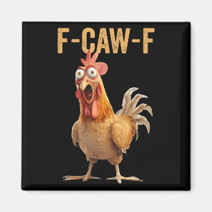 チキンユーモアF-caw-fシャツ不適切引用文Ro マグネット