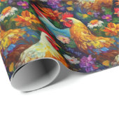 チキンラッピング紙 ラッピングペーパー (ロールコーナー)