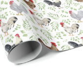 チキンラッピング紙 ラッピングペーパー (ロールコーナー)