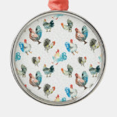 チキンラバーカントリー鶏 メタルオーナメント (正面)