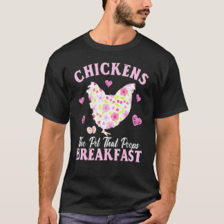 チキンラバーズザペットザウンチズブレックファーストファーミン Tシャツ