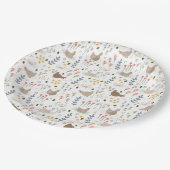 チキンラバーズファーミヤードアニマルフローラパーティー ペーパープレート (アングル)