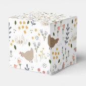 チキンラバーパーソナライズされたズパーティー フェイバーボックス (裏面サイド)