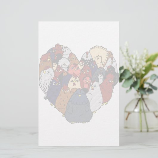 チキンラブ 便箋 (スタンド正面)