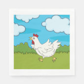 チキンランニング紙ナプキン スタンダードランチョンナプキン (正面)