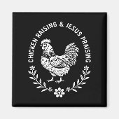 チキンレイジング&イエズスの賛美 マグネット (正面)