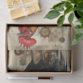 チキンロースターアートヴィンテージデカップエフエメラ 薄葉紙 (ギフト)