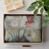 チキンロースターアートヴィンテージデカップエフエメラ 薄葉紙 (ギフト)