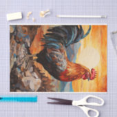 チキンロースターアートヴィンテージデカップエフエメラ 薄葉紙 (クラフト)