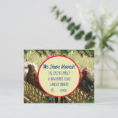 チキンロースター新しい住所はがき移動する ポストカード (スタンド正面)