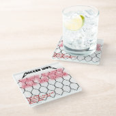 チキンワイヤガラスコースター ガラスコースター (アングル)