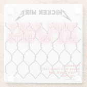 チキンワイヤガラスコースター ガラスコースター (裏面)