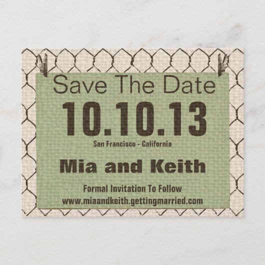 チキンワイヤー、ラップ、ヴィンテージはがき 案内ポストカード (正面)