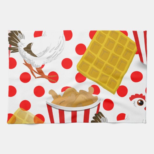 チキンワッフル キッチンタオル (横)