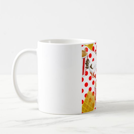 チキンワッフル コーヒーマグカップ (左)
