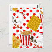 チキンワッフル ポストカード (正面/裏面)