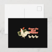 チキン一家 ポストカード (正面/裏面)