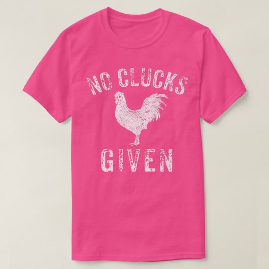 チキン与えおもしろいなし Tシャツ (デザイン正面)