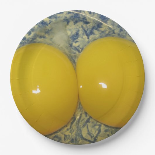チキン二卵黄紙プレート ペーパープレート (正面)