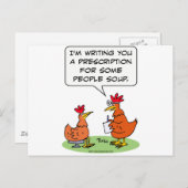 チキン人医師の患者のスープ ポストカード (正面/裏面)