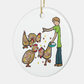 チキン保ズ セラミックオーナメント (左)