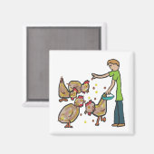 チキン保ズ マグネット (正面/裏面)