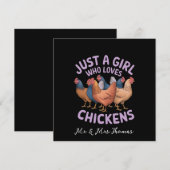 チキン好きの人にニワトリを愛すだけの少女 招待状 (正面/裏面)
