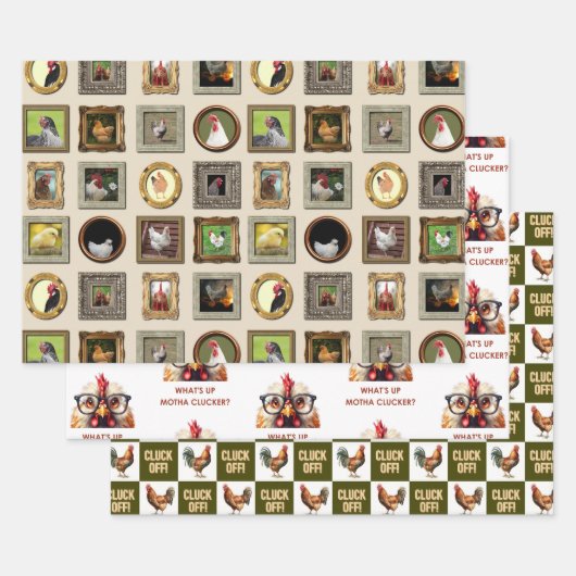 チキン好きセット ラッピングペーパーシート (セット)