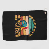 チキン好き |タックしたい ゴルフタオル (横)