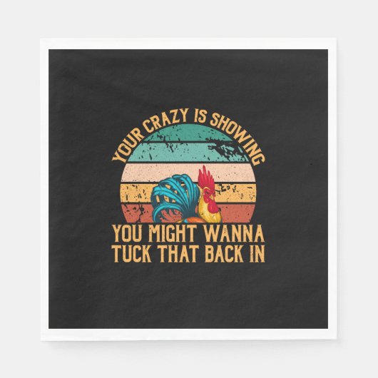 チキン好き |タックしたい スタンダードランチョンナプキン (正面)