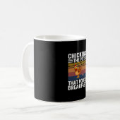 チキン好き |ニワトリのペット コーヒーマグカップ (正面左)