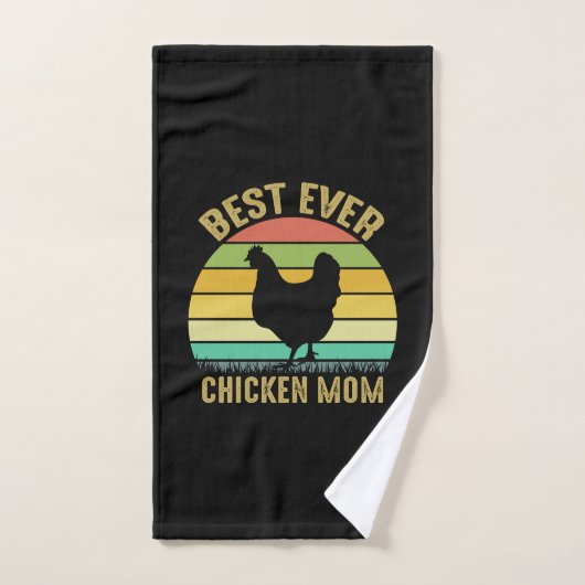 チキン好き | Ever 最高の Chicken Mom ハンドタオル (ハンドタオル)