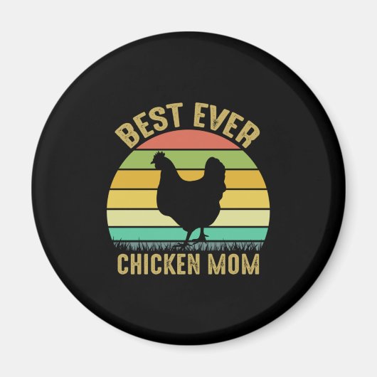 チキン好き | Ever 最高の Chicken Mom マグネット (正面)