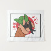 チキン忍者 タペストリー (正面(横))