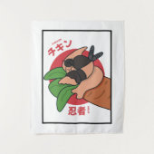 チキン忍者 タペストリー (正面)