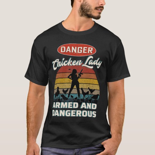 チキン恋人の危険シック Tシャツ (正面)
