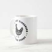 チキン恋人パパパパ私は小さな恐竜を育てる コーヒーマグカップ (正面左)