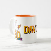 チキン恋人誕生日30thヘンペットキリシタン ツートーンマグカップ (正面左)