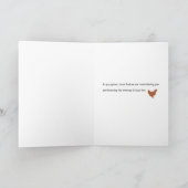 チキン悔やみや弔慰カード カード (内部)